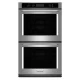 Horno de Convección Empotrable Eléctrico Doble 30 Pulgadas KitchenAid Acero Inoxidable KODE500ESS