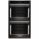 Horno de Convección Empotrable Eléctrico Doble 30 Pulgadas KitchenAid Negro KODE500EBS