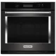 Horno de Convección Empotrable Eléctrico Sencillo 30 Pulgadas KitchenAid Negro KOSE500EBS