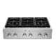 Parrilla de Gas Empotrable 36" con 6 Quemadores KitchenAid Acero Inoxidable KCGC506JSS