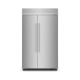 Refrigerador Empotrable Side-by-Side 48" KitchenAid 30 pies³ Acero Inoxidable KBSN708MPS