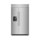 Refrigerador Empotrable Side-by-Side 48" KitchenAid 29 pies³ Acero Inoxidable con Dispensador Externo KBSD708MSS
