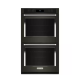 Horno Doble Eléctrico Empotrable 30" KitchenAid 10 pies³ Acero Inoxidable Negro con Modo Air Fry KOED530PBS