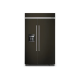 Refrigerador Empotrable Side-by-Side 30 pies³ KitchenAid Acero Inoxidable Negro con Dispensador Exterior KBSD708MBS